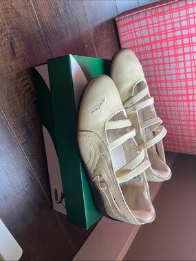 Puma Women’s Gold Metallic Mary Jane Flats